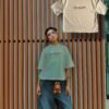 BAGGY JEANS - VINTAGE WASH CURVED LEG PATCHWORK