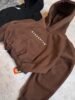 Hoodie Oversize Boxy Fit “OTHERSITE” – Coffee Brown