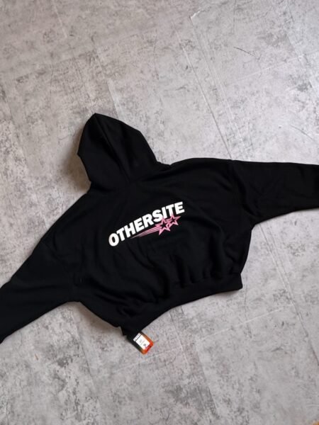 Hoodie Oversize Boxy Fit“Star Motion” – Negro