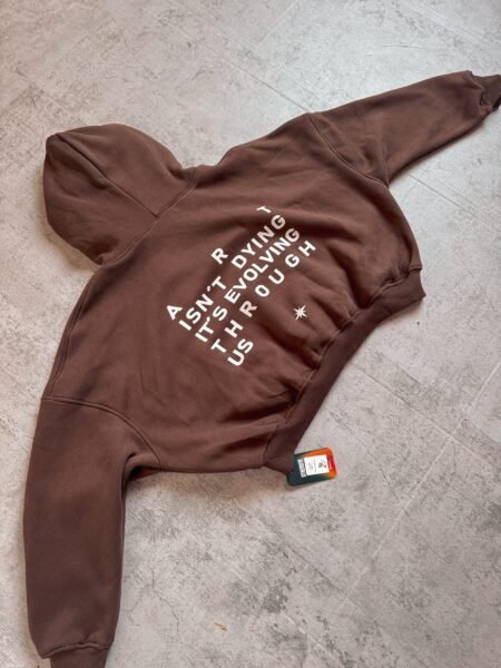 Hoodie Oversize Boxy Fit “OTHERSITE” – Coffee Brown