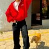 Chaqueta Zip Hoodie OTHERSITE – Red Core
