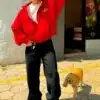 Chaqueta Zip Hoodie OTHERSITE – Red Core