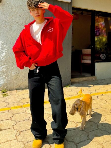 Chaqueta Zip Hoodie OTHERSITE – Red Core