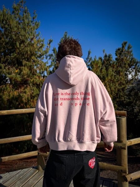 LOVE TRANSCENDS HOODIE – BLUSH