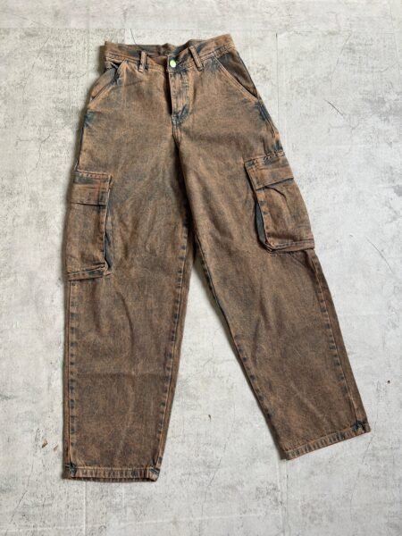 Baggy Cargo Jeans Acid Wash