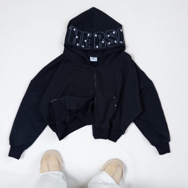 idg_20260328_164009_383 Double Zipper Hoodie Boxy Fit
Stellar Hood - Black