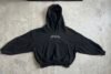 Cyber-Goth Oversized Hoodie | Black Carbon