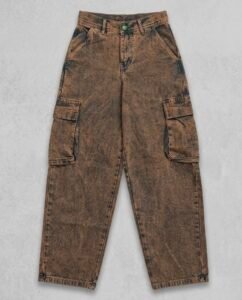 Baggy Cargo Jeans Acid Wash