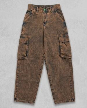 Baggy Cargo Jeans Acid Wash