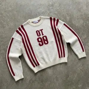 50ebcc8b-de86-4b1e-8807-eb52f50ffb93 Suéter Tejido Edición Mundial- Blanco /rojo