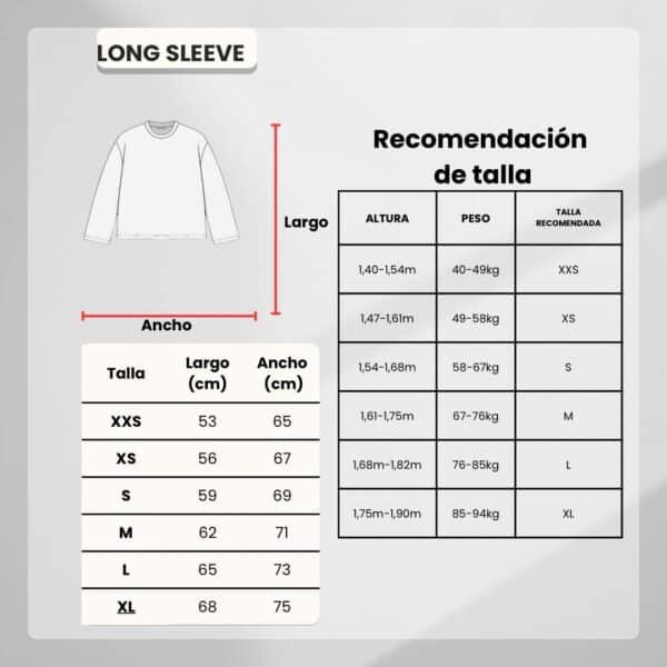 Long Sleeve Boxy Fit Othersite®Studios-Negro