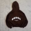 ZIP HOODIE STARS BROWN