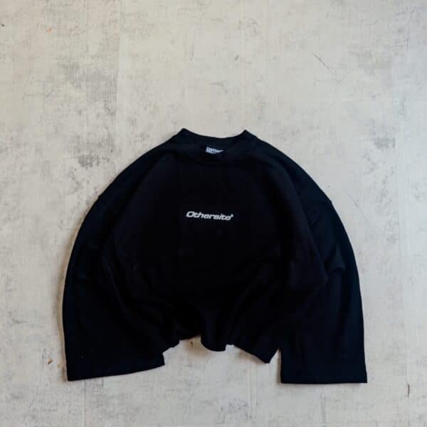 Long Sleeve Boxy Fit Othersite®Studios-Negro