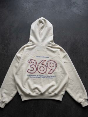 ZIP HOODIE 369 WHITE