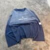 Long Sleeve Waffle Degradé – Azul Gris