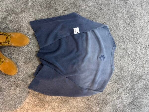 Long Sleeve Waffle Degradé – Azul Gris