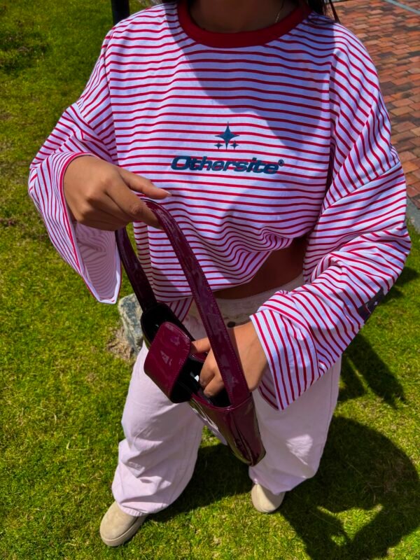 Long Sleeve Stripes Red – Boxy Fit