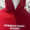 Hoodie Boxy Mental Health Club - Rojo
