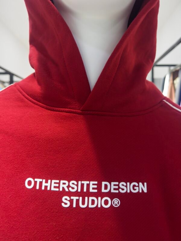 Hoodie Boxy Mental Health Club - Rojo
