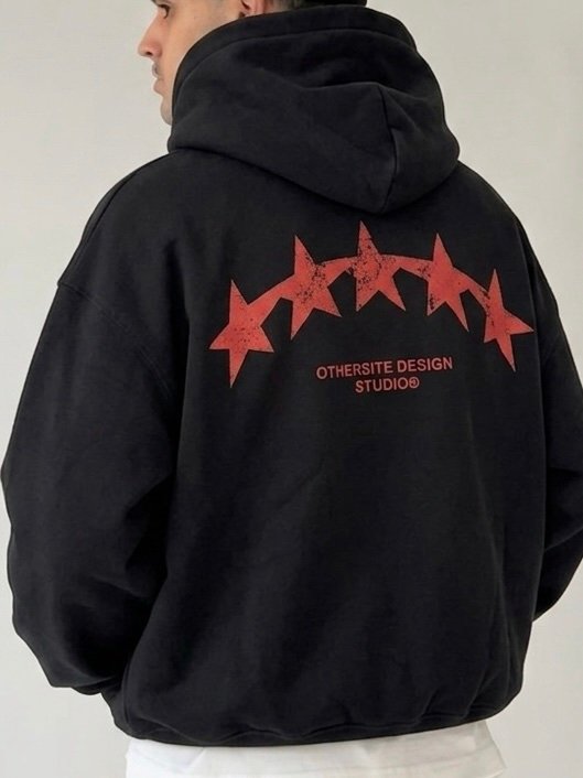img_2453 Zip Hoodie Red Stars