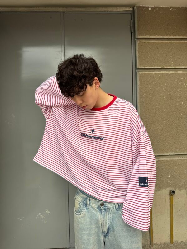Long Sleeve Stripes Red – Boxy Fit