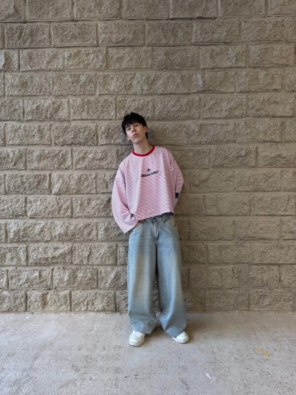 Long Sleeve Stripes Red – Boxy Fit