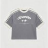 Boxy Tee - Start Grey And White