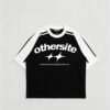 Boxy Fit Tee - Start Black & White