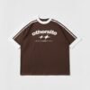 genai_acda2126-fe4e-4d92-a1f6-b9eddbf0a08b Boxy Tee - Start Brown and White
