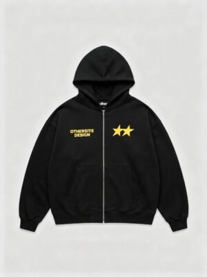 genai_ad88c687-cea8-4e4f-bf9d-2137bff2e8b0 Zip Hoodie - 333 Black