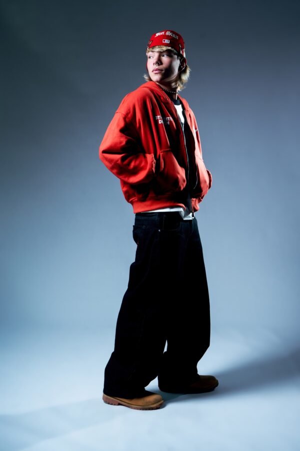 Zip Hoodie - 333 Red