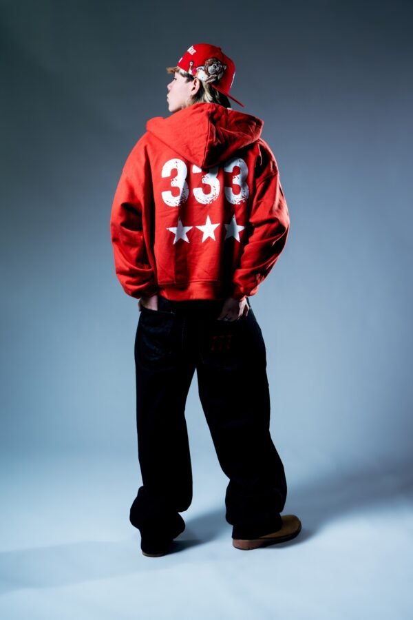 Zip Hoodie - 333 Red