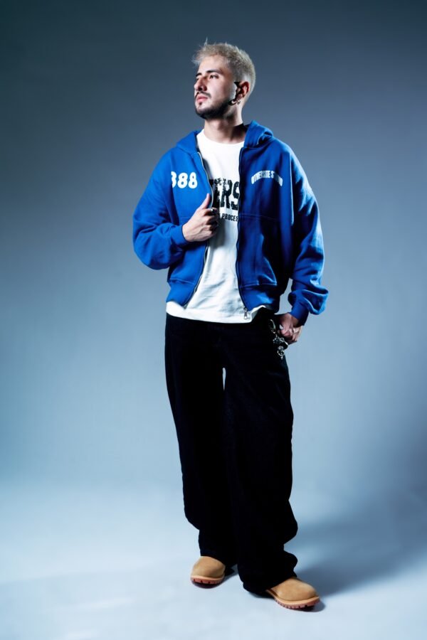 Zip Hoodie - 888 Blue
