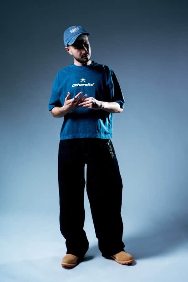 img_5998 Boxy Fit Tee - Thirtyfive Blue
