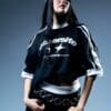 Boxy Fit Tee - Start Black & White