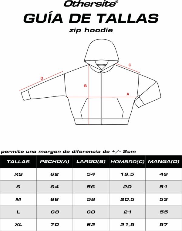 Zip Hoodie - 333 Red
