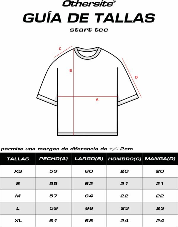 Boxy Tee - Start White And Black