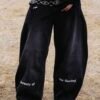 Jeans Barrel "fugaz" - Negro lavado