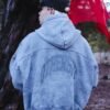 img_7360 Zip Hoodie «777» washed grey