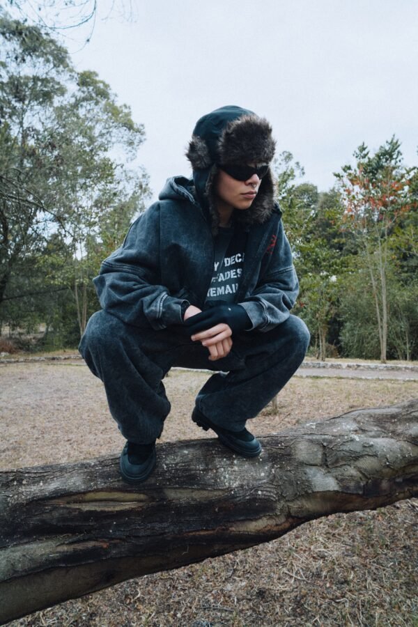 img_7382 Zip Hoodie «777» washed black